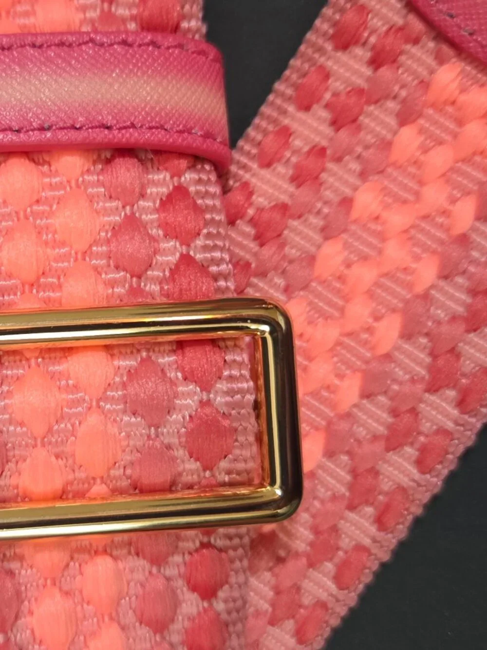 Marc Jacobs The Snapshot Camera Fluoro Leather Crossbody Bag Pink Orange